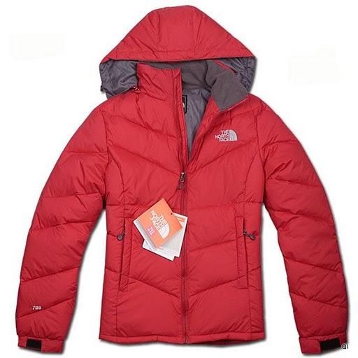 North Face Down Jacket 700 Red Wmns